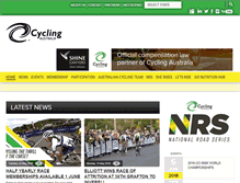 Tablet Screenshot of cycling.org.au