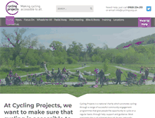 Tablet Screenshot of cycling.org.uk